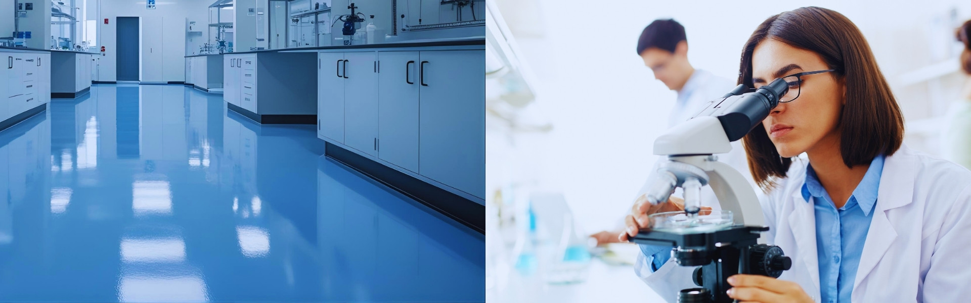 Hygienic epoxy floor in IVF cleanroom in Gujarat with seamless antimicrobial surface