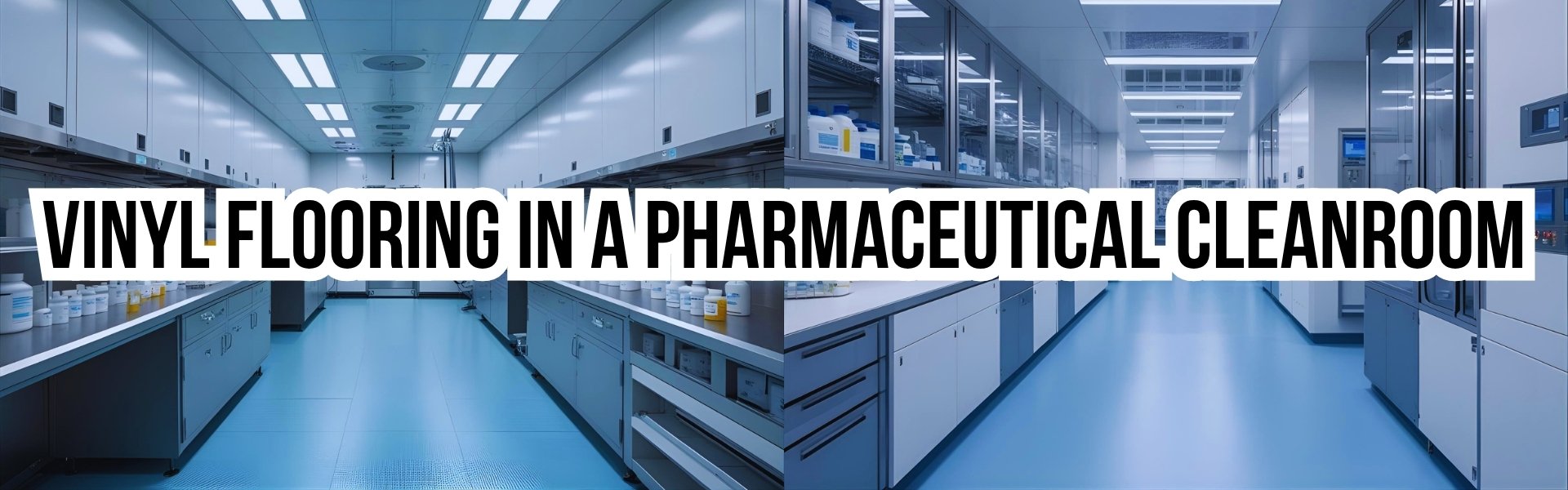 Seamless vinyl flooring in a pharmaceutical cleanroom in Ahmedabad
