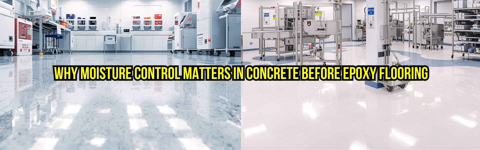 Epoxy flooring with moisture barrier in Ahmedabad pharma cleanroom