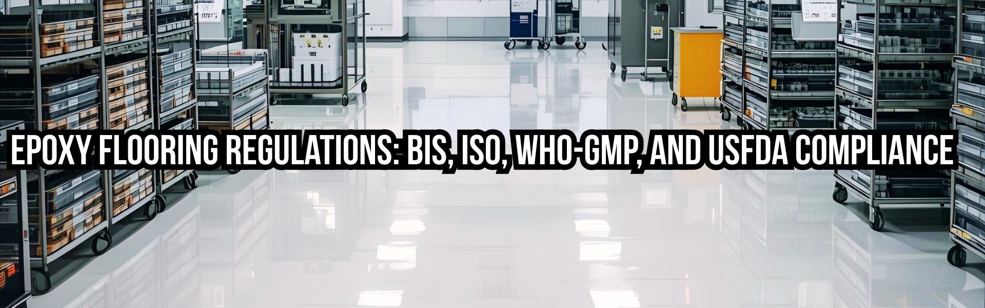 Epoxy flooring regulations for BIS, ISO, WHO-GMP, and USFDA compliance in Ahmedabad. Learn costs, installation, and benefits for pharma, hospitals, and homes.
